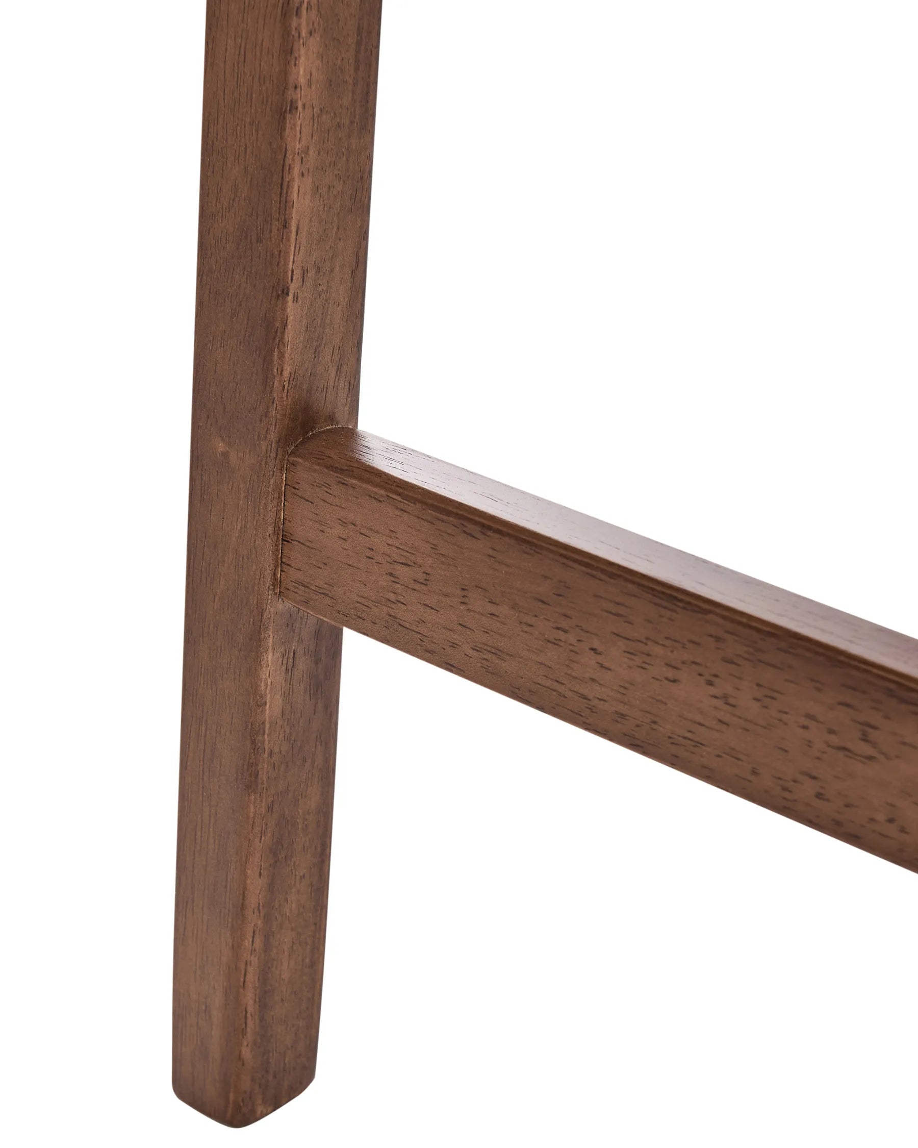 Set of 2 Bar Stools DIXON Wood Dark Brown/ Beige