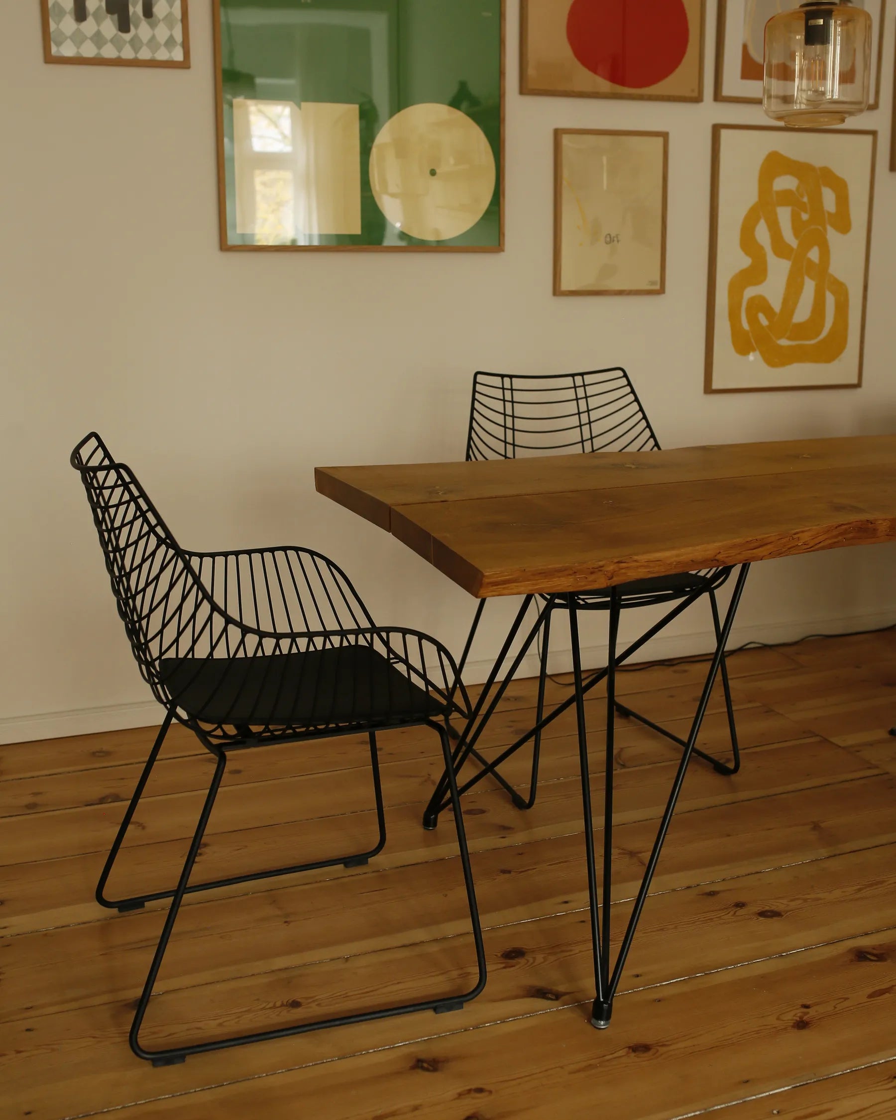 Set of 2 Dining Chairs ANNAPOLIS Metal Black