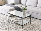 Coffee Table BLAIR Tempered Glass Black