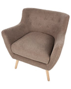 Armchair DRAMMEN Boucle Brown