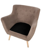 Armchair DRAMMEN Boucle Brown
