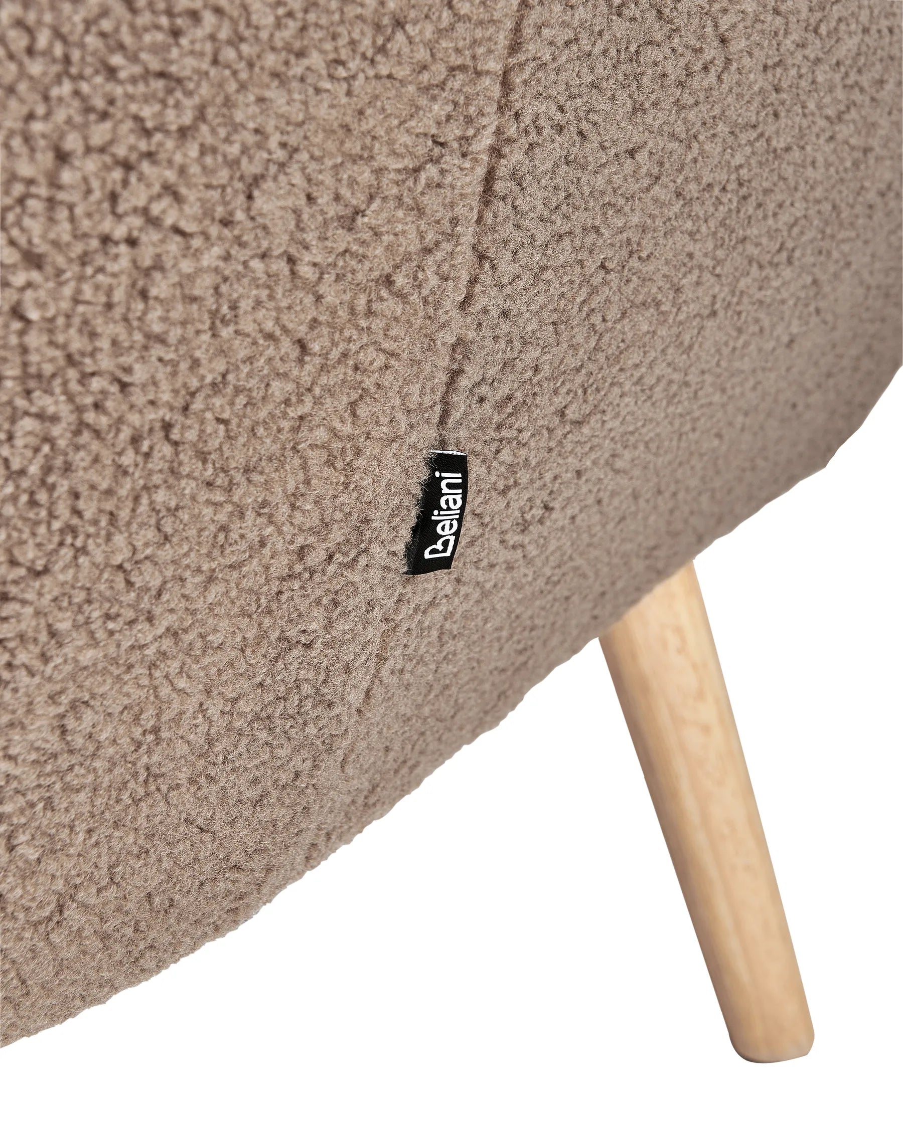 Armchair DRAMMEN Boucle Brown