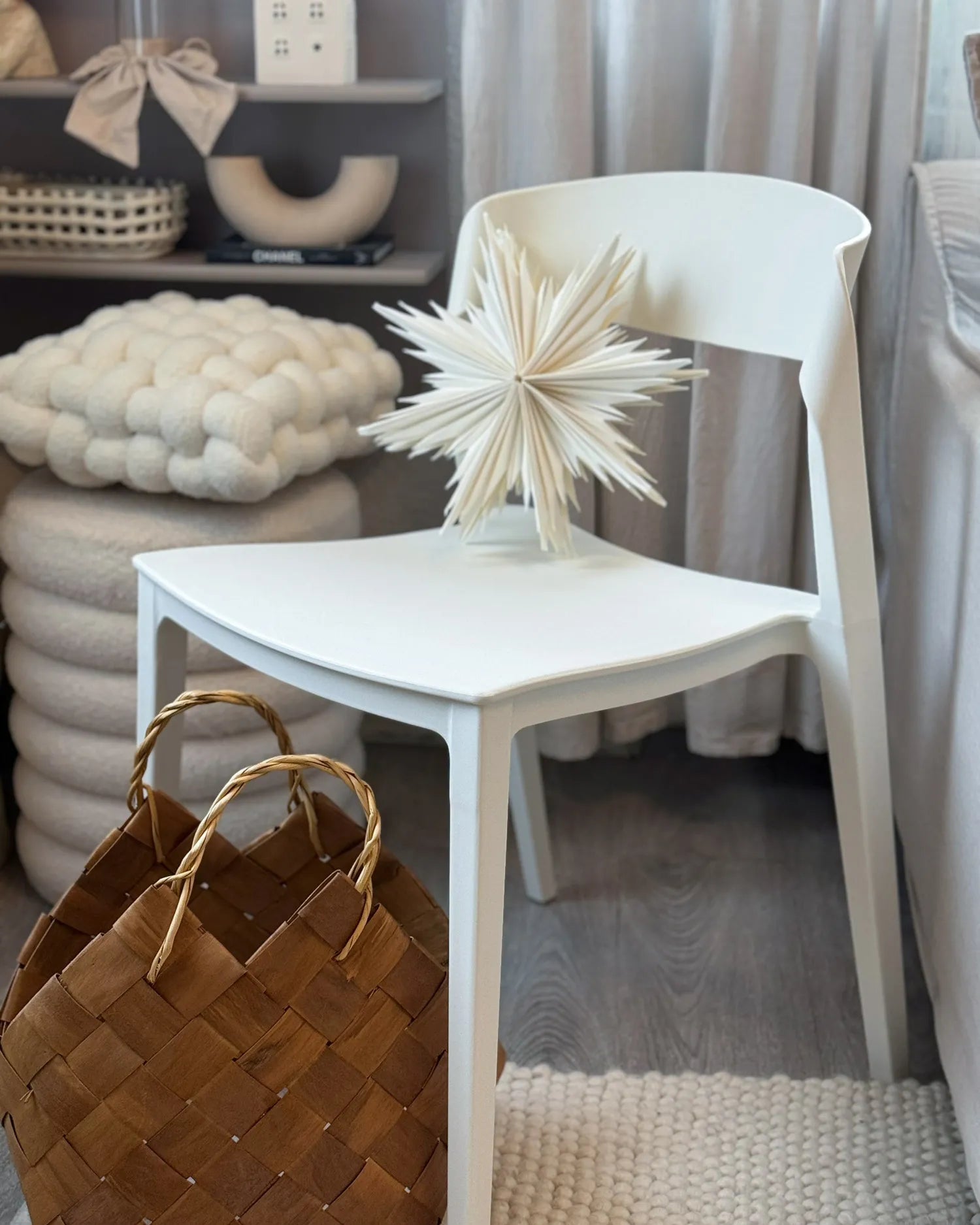 Set of 2 Dining Chairs SOMERS White
