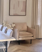 Armchair VINTERBRO Velvet Beige