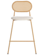 Set of 2 Bar Chairs ADAVER Light Brown