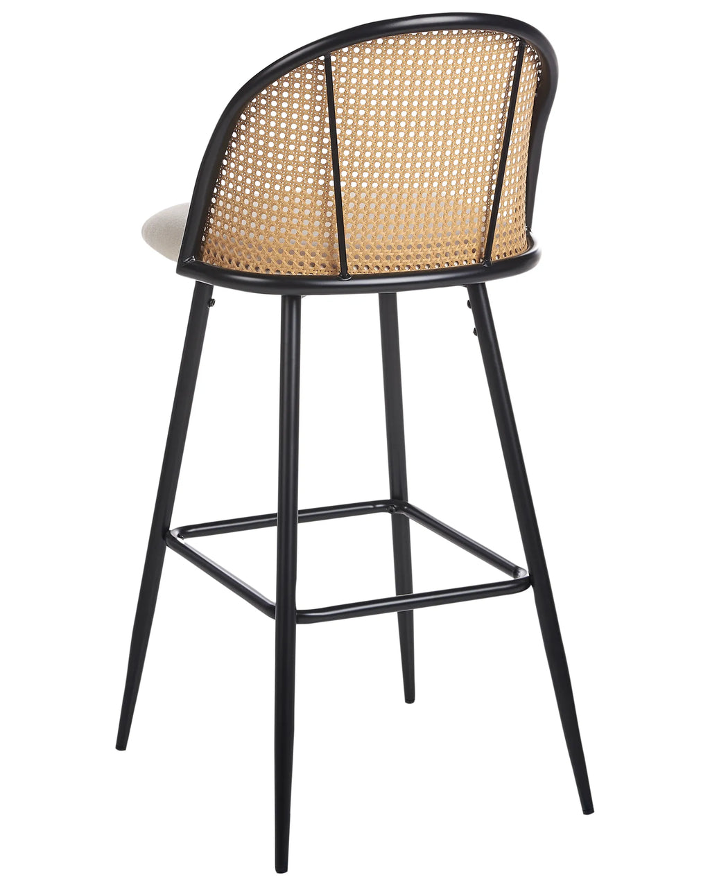 Set of 2 Bar Chairs CORNELL Metal Black
