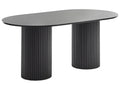 Dining Table SHERIDAN Black 180 cm 100 cm