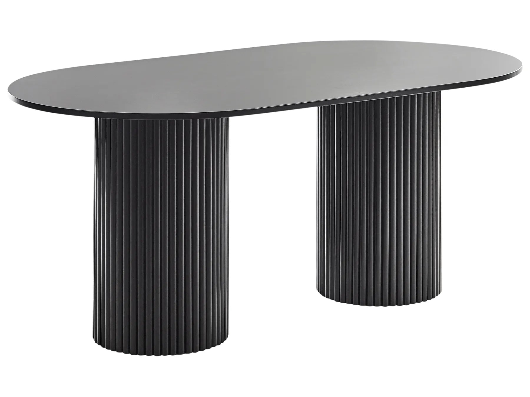Dining Table SHERIDAN Black 180 cm 100 cm