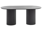 Dining Table SHERIDAN Black 180 cm 100 cm