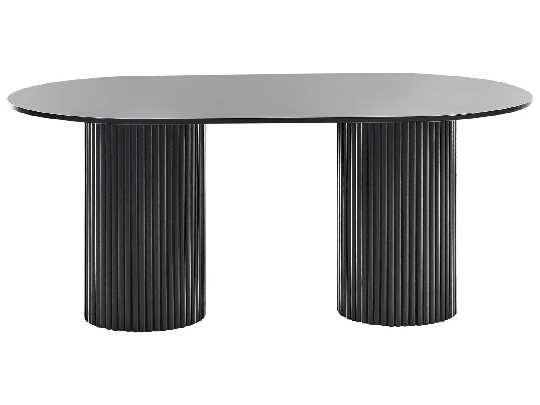 Dining Table SHERIDAN Black 180 cm 100 cm
