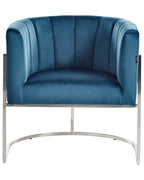 Armchair LARVIK Velvet Blue