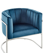 Armchair LARVIK Velvet Blue