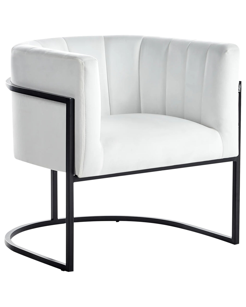 Armchair LARVIK II Velvet White