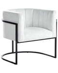 Armchair LARVIK II Velvet White