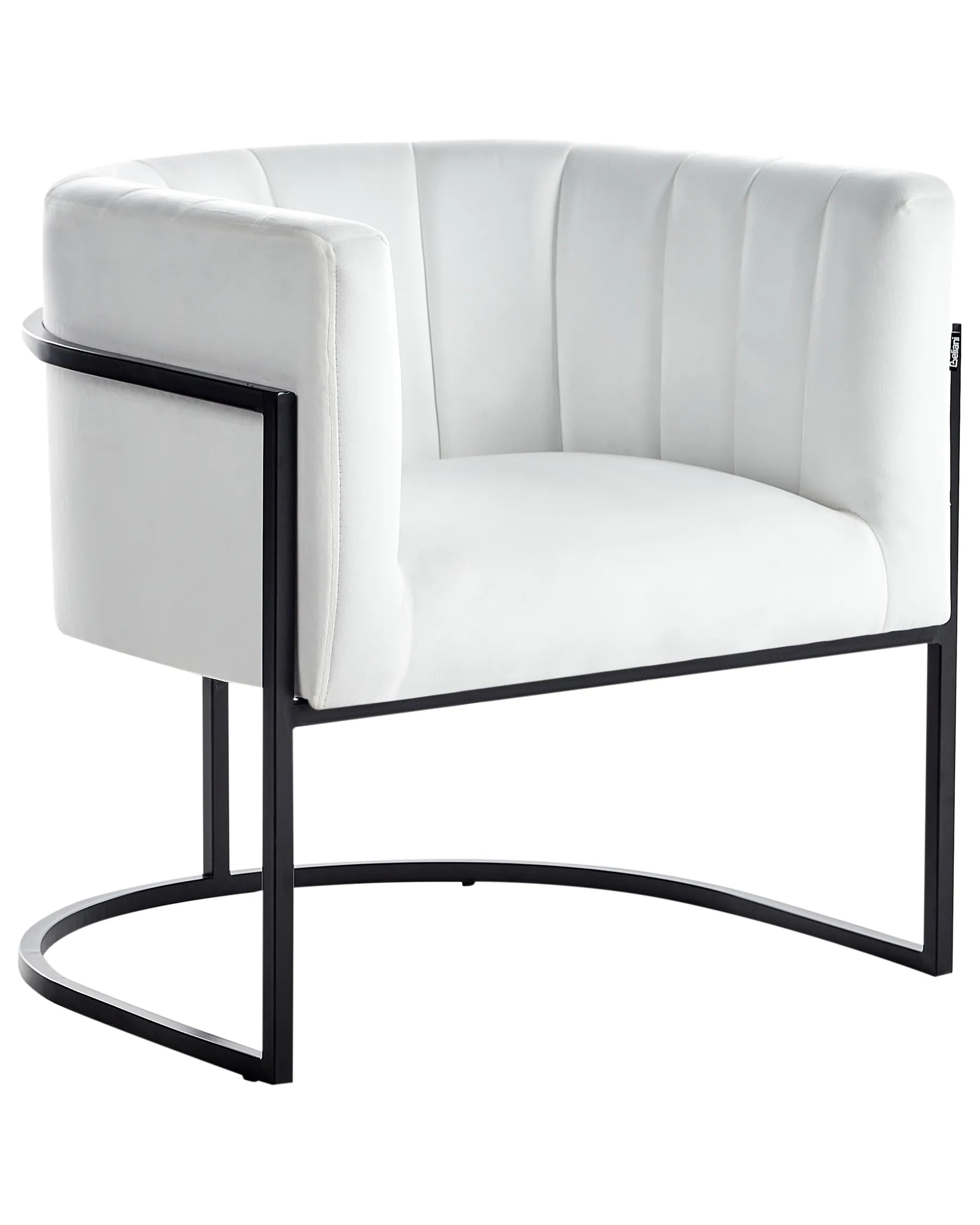 Armchair LARVIK II Velvet White