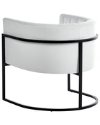 Armchair LARVIK II Velvet White