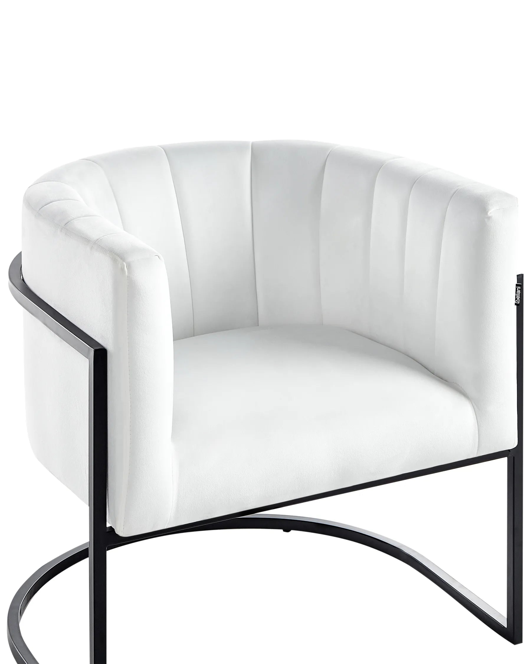 Armchair LARVIK II Velvet White