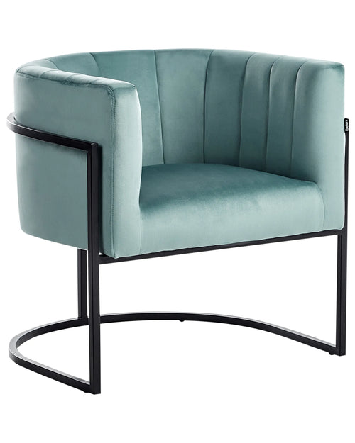 Armchair LARVIK II Velvet Mint Green