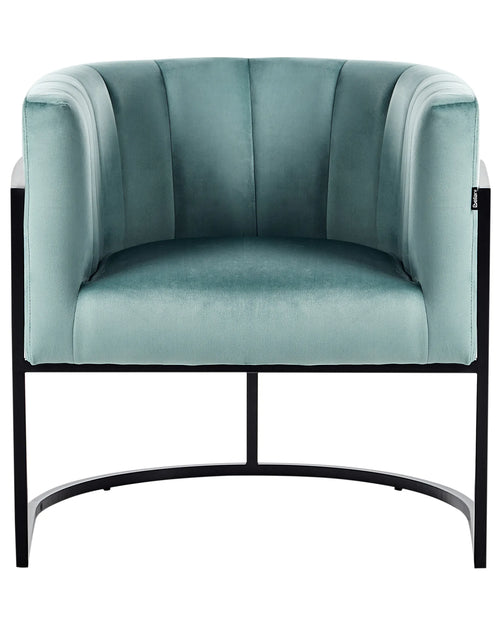 Armchair LARVIK II Velvet Mint Green
