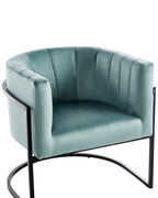 Armchair LARVIK II Velvet Mint Green