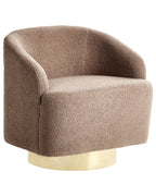 Armchair LAVIK Fabric Brown