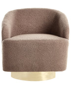 Armchair LAVIK Fabric Brown