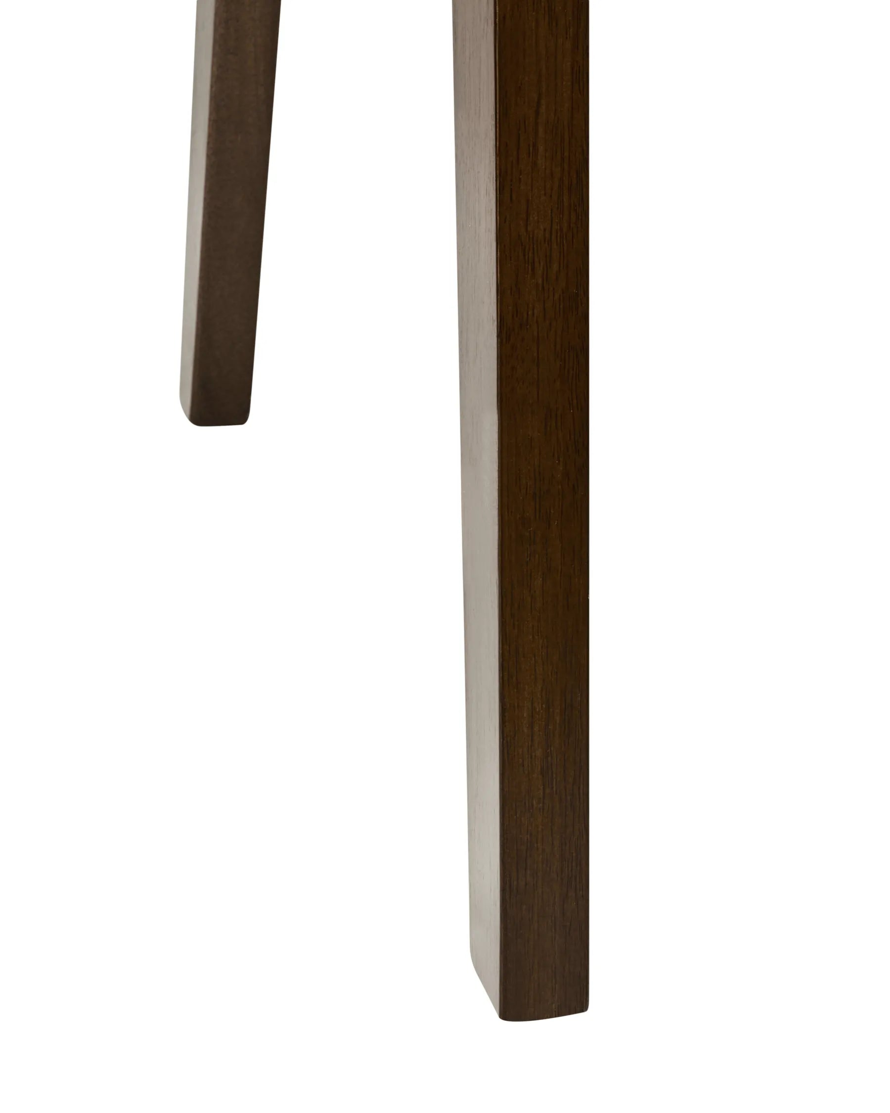 Set of 2 Dining Chairs ENOLA Wood Brown/ Light Beige