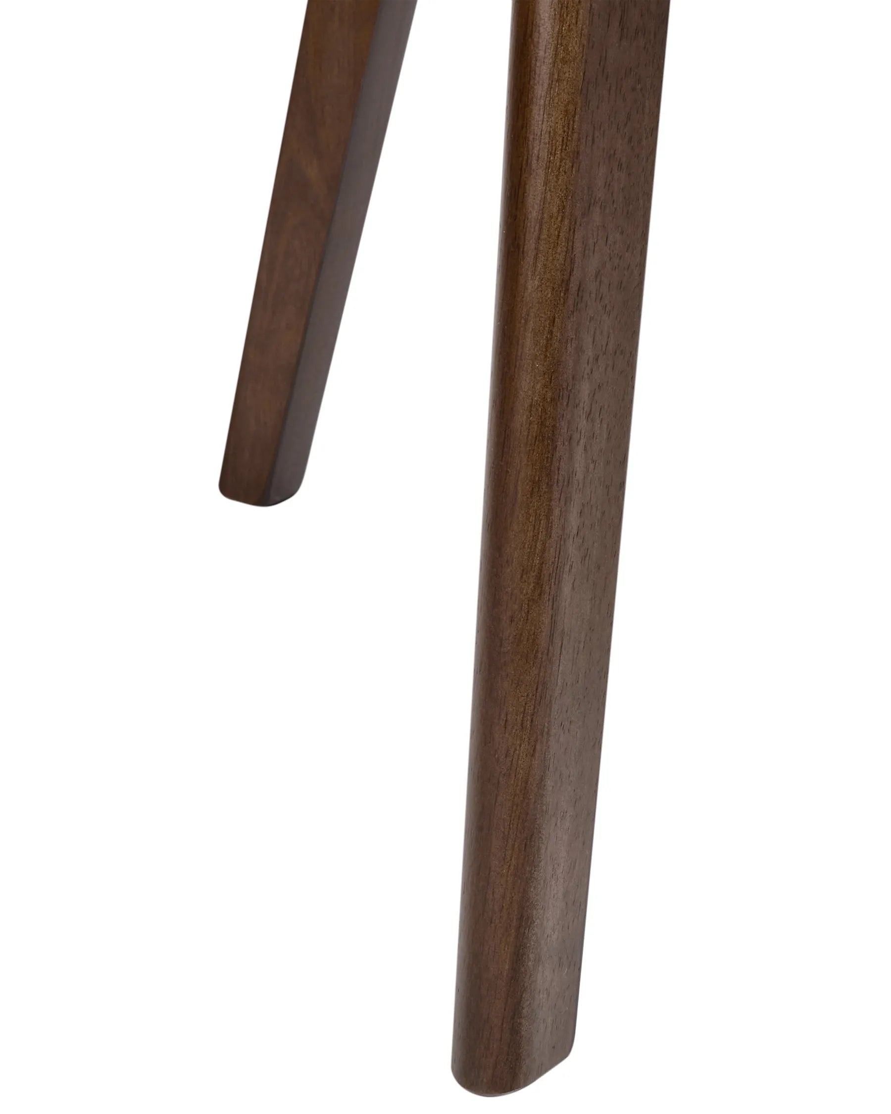 Set of 2 Dining Chairs HOPE Wood Brown/ Beige