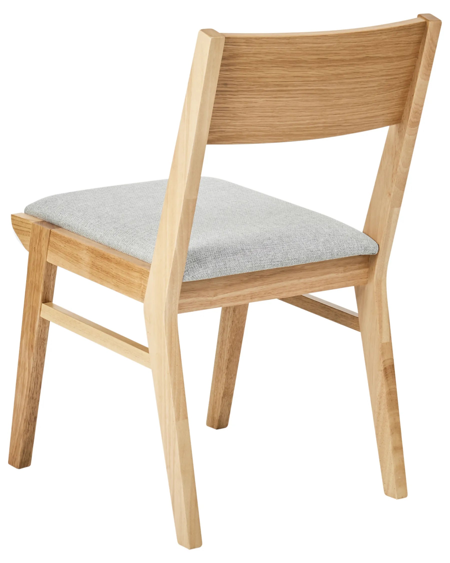 Set of 2 Dining Chairs ENOLA Wood Light Brown/ Light Grey