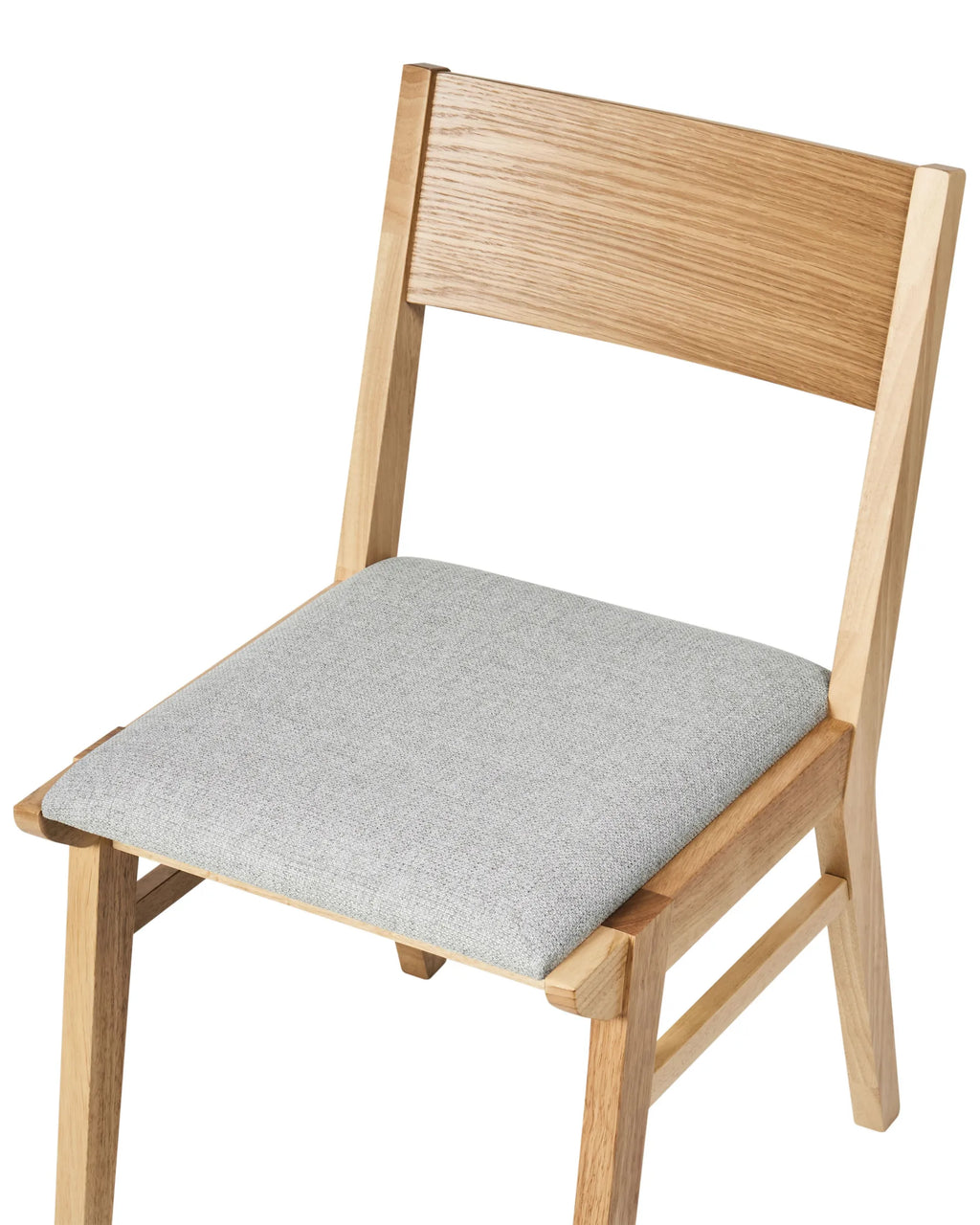 Set of 2 Dining Chairs ENOLA Wood Light Brown/ Light Grey