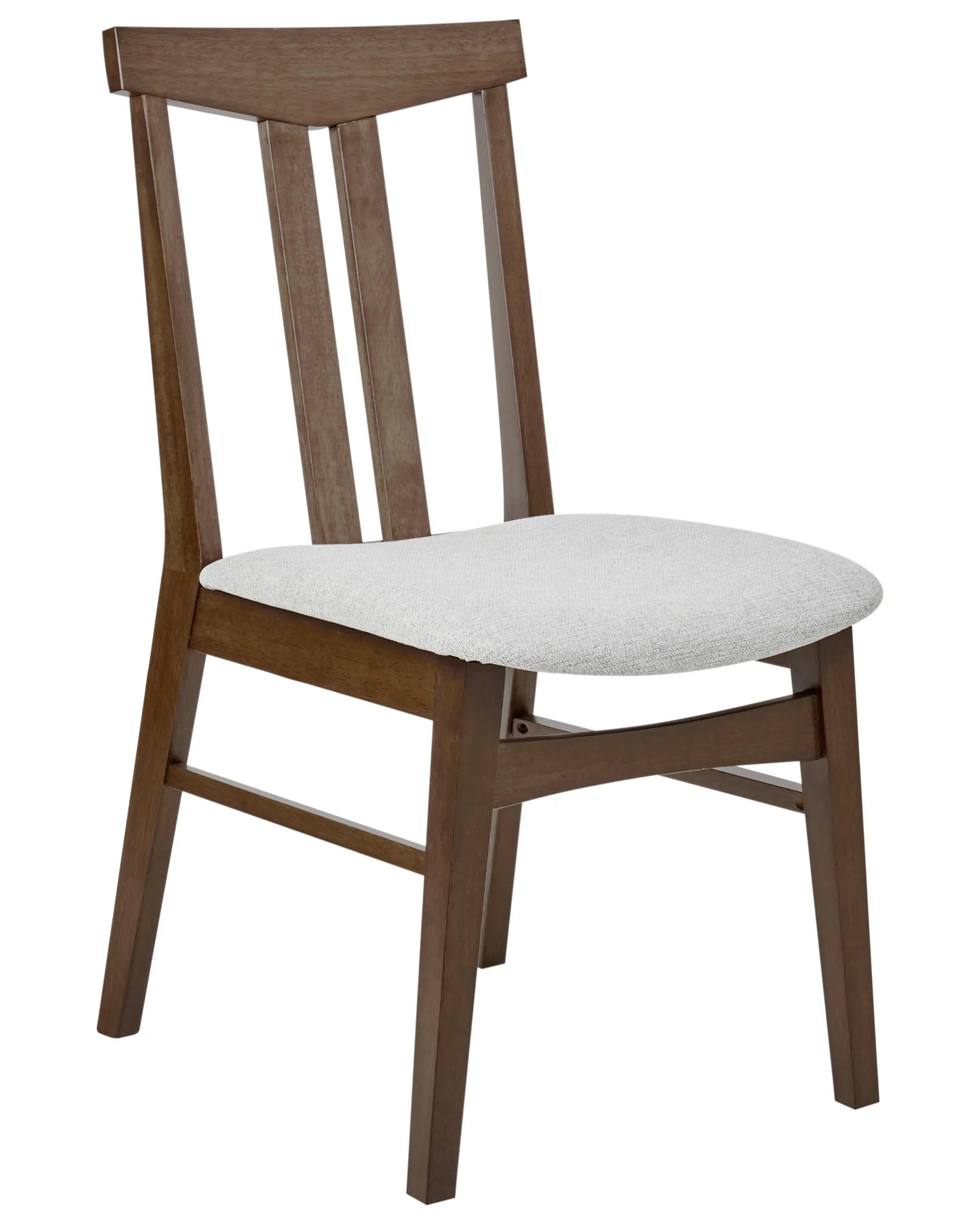 Set of 2 Dining Chairs AVALON Wood Light Grey