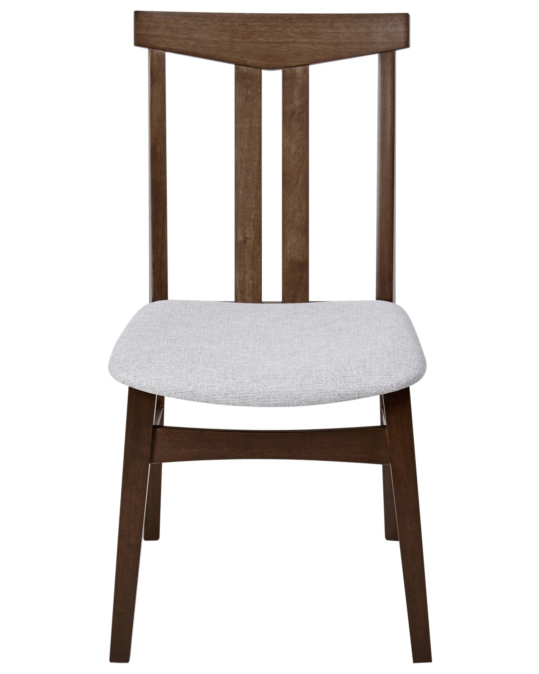 Set of 2 Dining Chairs AVALON Wood Light Grey