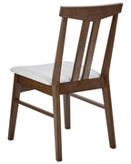 Set of 2 Dining Chairs AVALON Wood Light Grey