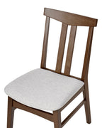Set of 2 Dining Chairs AVALON Wood Light Grey