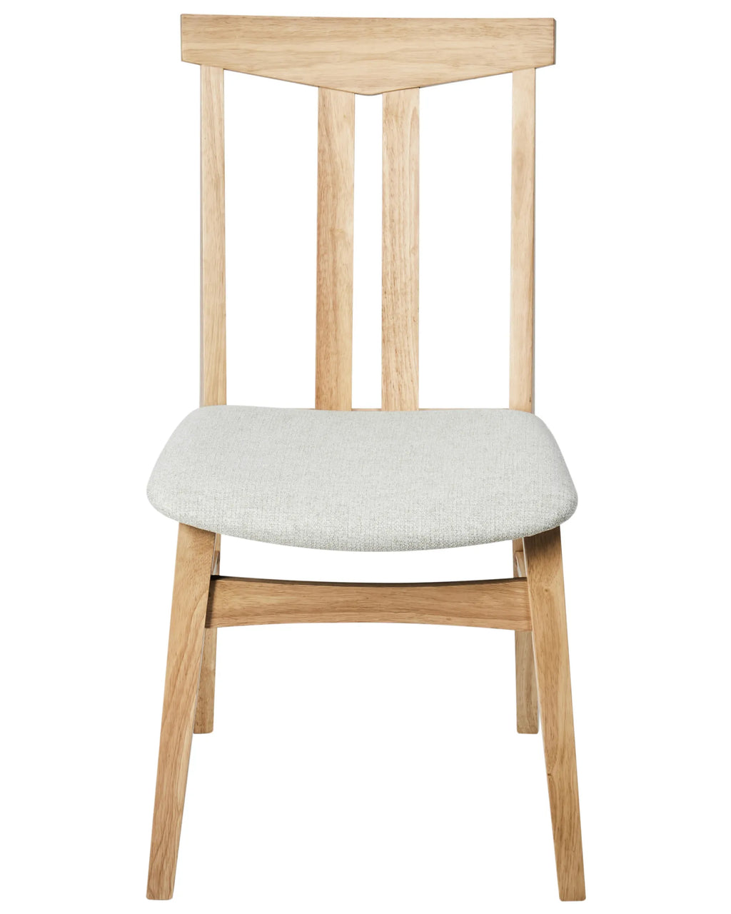 Set of 2 Dining Chairs AVALON Wood Light Beige