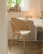 Set of 2 Dining Chairs CORNELL Metal Light Beige