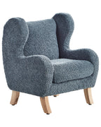 Kids Armchair FARUM Boucle Dark Blue
