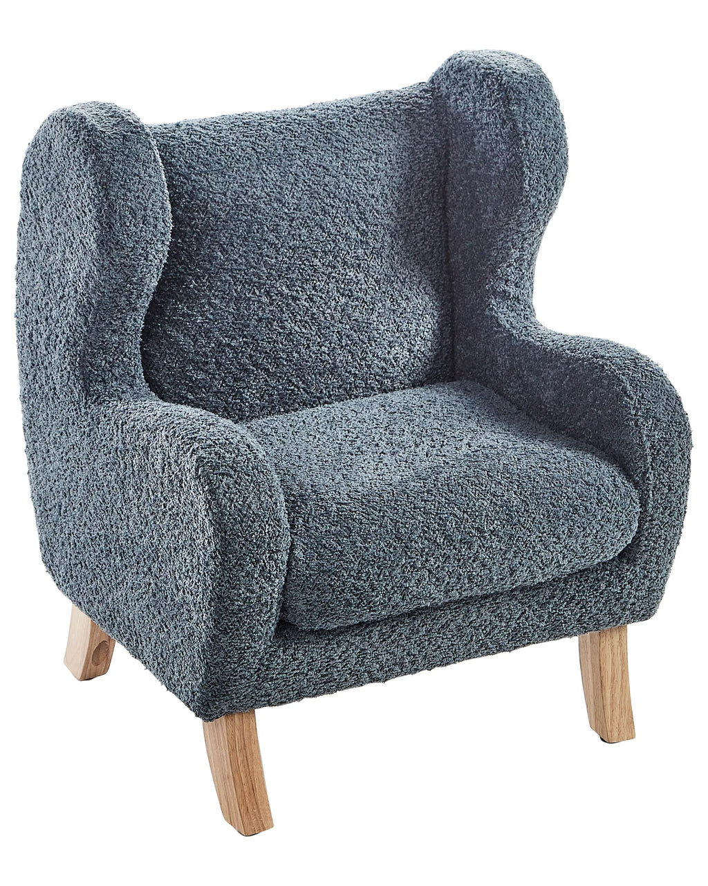 Kids Armchair FARUM Boucle Dark Blue
