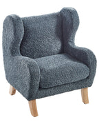 Kids Armchair FARUM Boucle Dark Blue