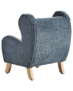 Kids Armchair FARUM Boucle Dark Blue