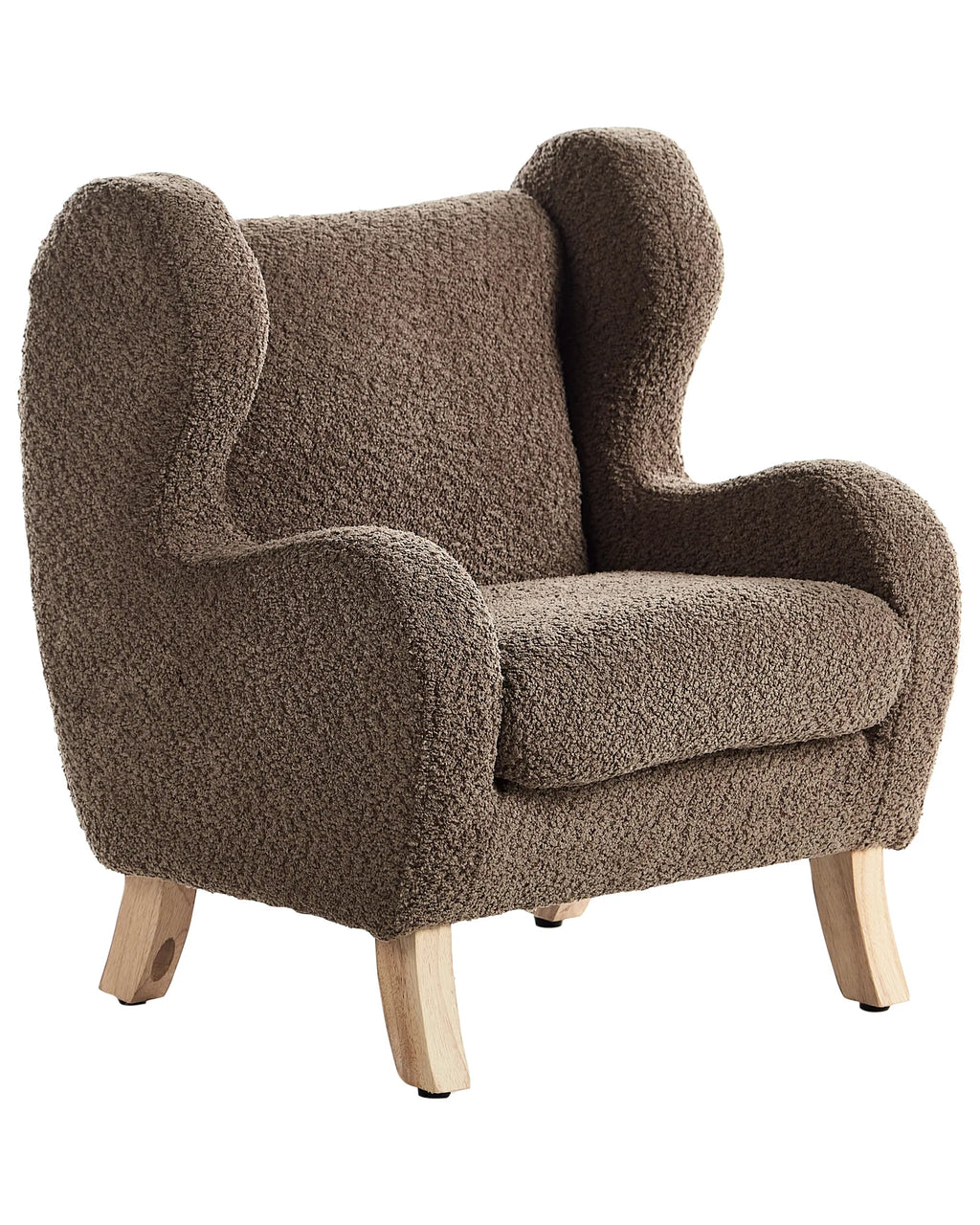 Kids Armchair FARUM Boucle Brown