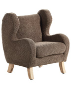 Kids Armchair FARUM Boucle Brown