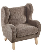 Kids Armchair FARUM Boucle Brown