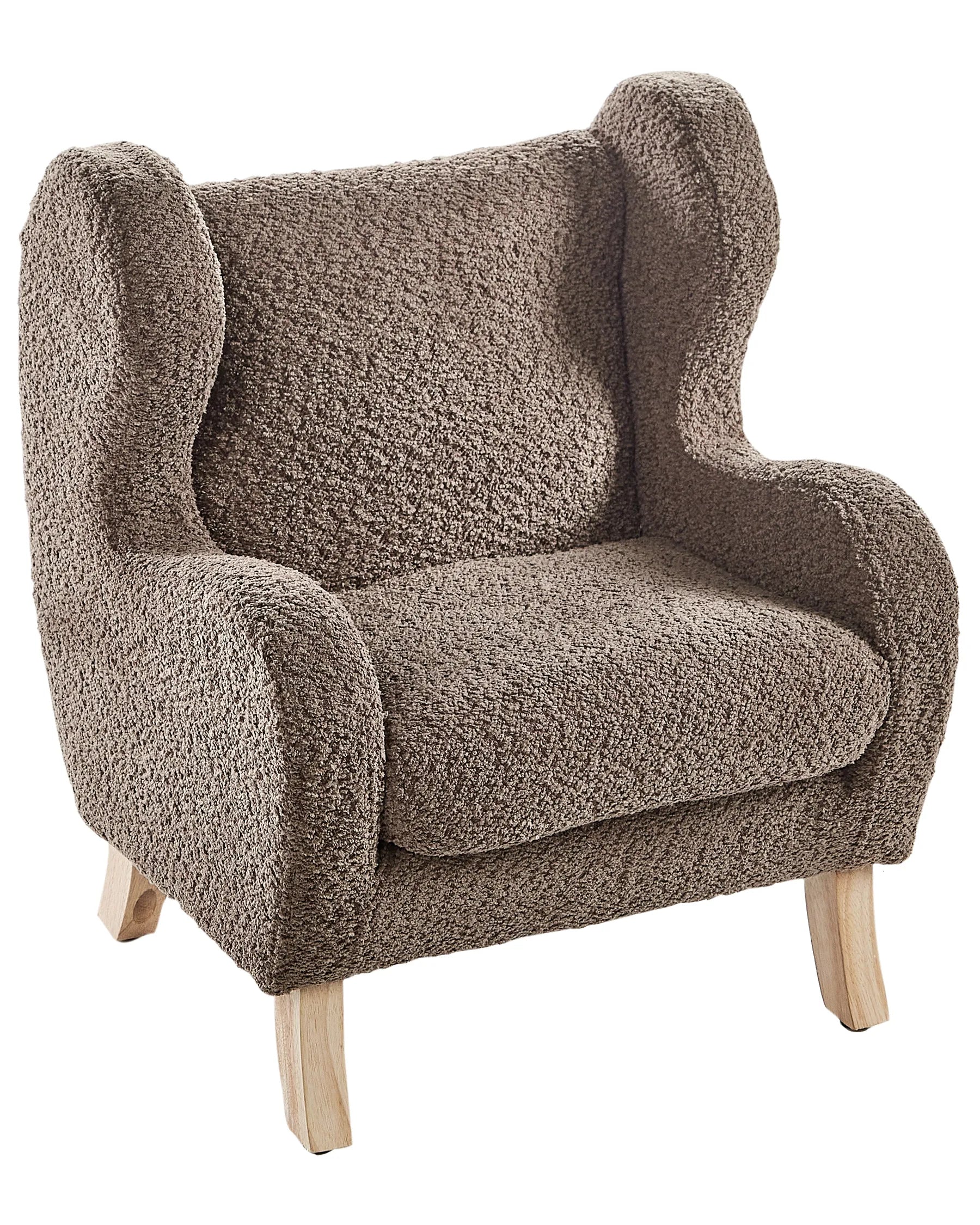 Kids Armchair FARUM Boucle Brown