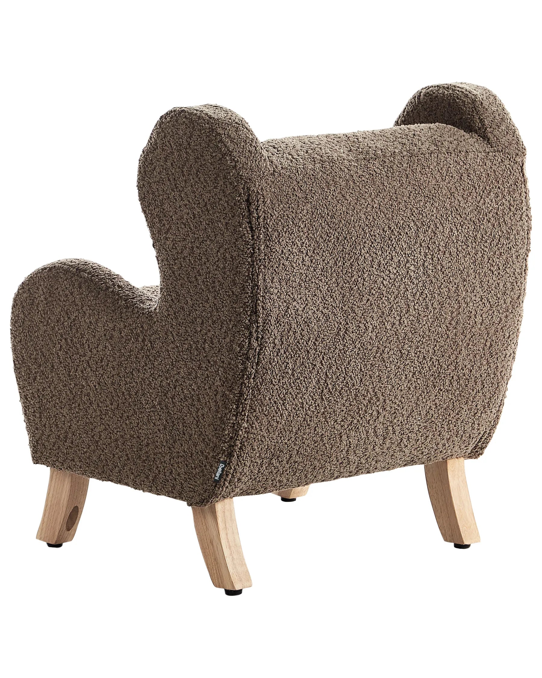 Kids Armchair FARUM Boucle Brown