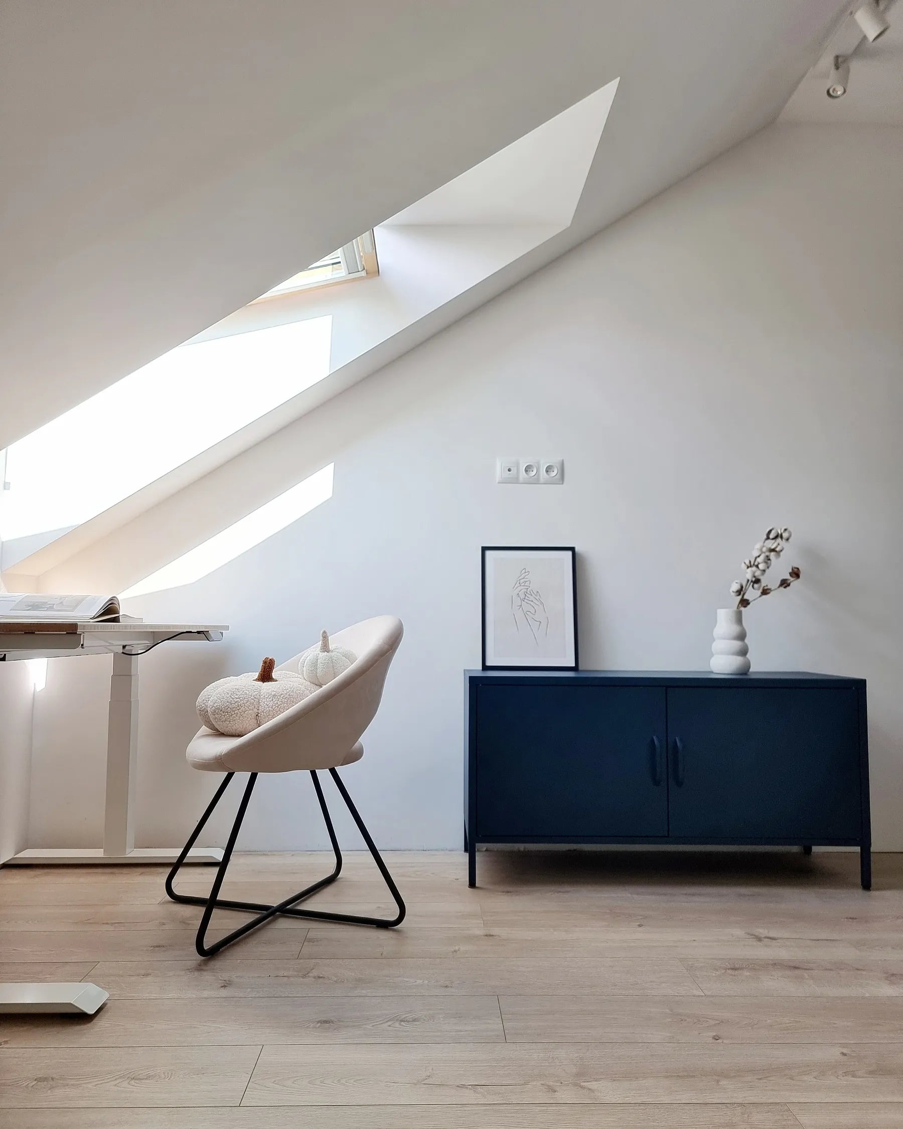 Dining Chair RACHEL Velvet Off-White