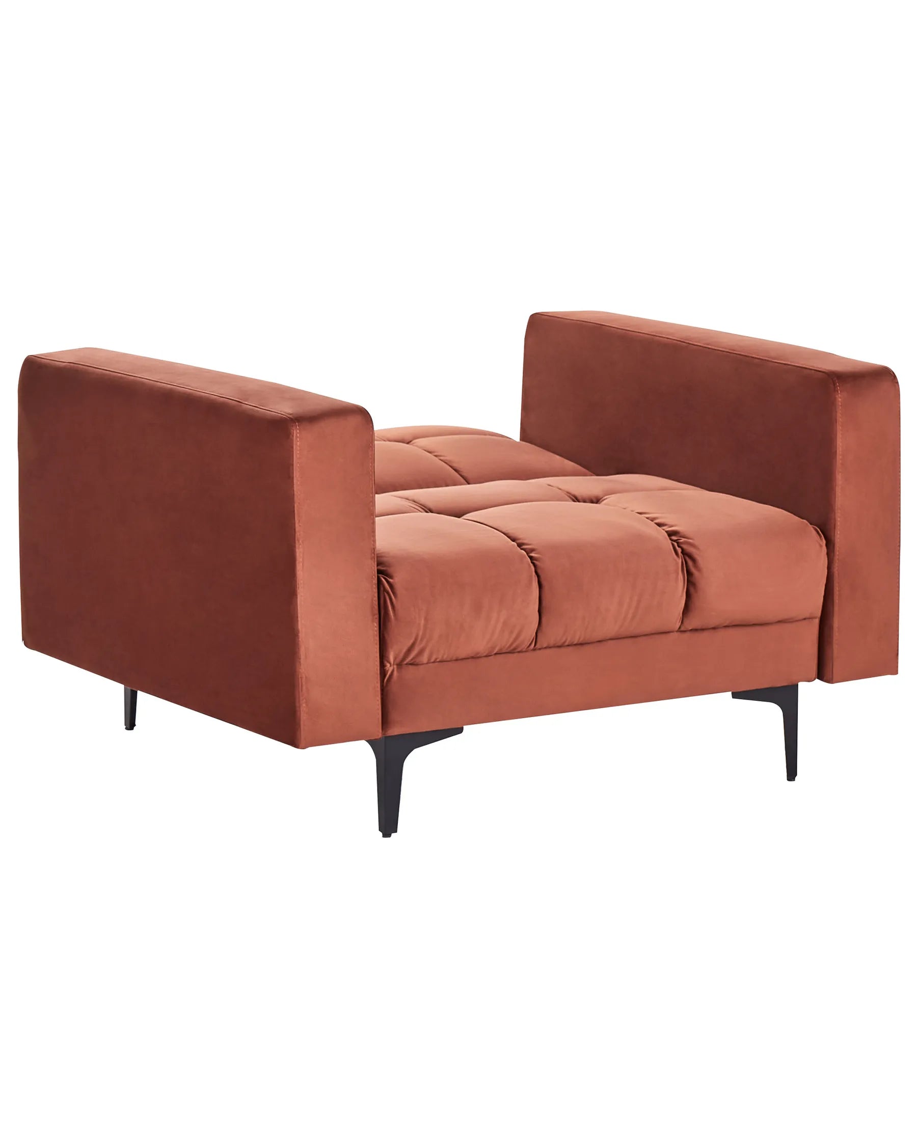 Armchair ALNES Velvet Light Red