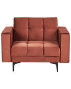 Armchair ALNES Velvet Light Red