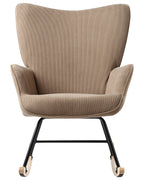 Rocking Chair ARSET Corduroy Taupe