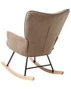 Rocking Chair ARSET Corduroy Taupe